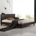 Load image into Gallery viewer, Queen PU Leather Bed Frame Brown
