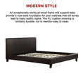 Load image into Gallery viewer, Queen PU Leather Bed Frame Brown

