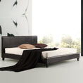 Load image into Gallery viewer, King PU Leather Bed Frame Brown
