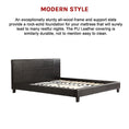 Load image into Gallery viewer, King PU Leather Bed Frame Brown
