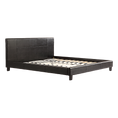 Load image into Gallery viewer, King PU Leather Bed Frame Black
