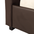 Load image into Gallery viewer, Queen PU Leather Deluxe Bed Frame Brown
