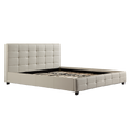 Load image into Gallery viewer, King PU Leather Deluxe Bed Frame White
