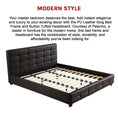 Load image into Gallery viewer, King PU Leather Deluxe Bed Frame Black
