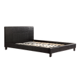 Load image into Gallery viewer, Queen PU Leather Bed Frame Black
