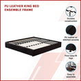 Load image into Gallery viewer, PU Leather King Bed Ensemble Frame
