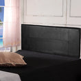 Load image into Gallery viewer, PU Leather Double Bed Headboard Bedhead - Black
