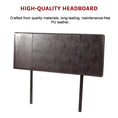 Load image into Gallery viewer, PU Leather Queen Bed Headboard Bedhead - Brown
