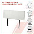 Load image into Gallery viewer, PU Leather Queen Bed Headboard Bedhead - White
