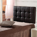 Load image into Gallery viewer, PU Leather Single Bed Deluxe Headboard Bedhead - Black
