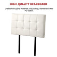 Load image into Gallery viewer, PU Leather Single Bed Deluxe Headboard Bedhead - White
