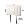 Load image into Gallery viewer, PU Leather Single Bed Deluxe Headboard Bedhead - White
