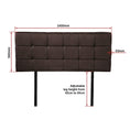 Load image into Gallery viewer, PU Leather Double Bed Deluxe Headboard Bedhead - Brown
