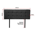 Load image into Gallery viewer, PU Leather Queen Bed Deluxe Headboard Bedhead - Black
