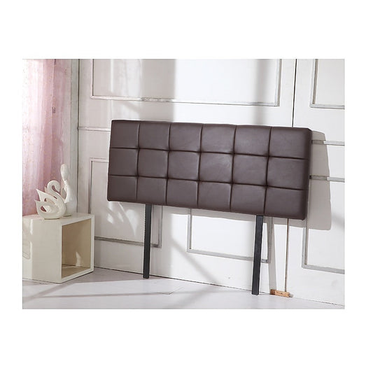 PU Leather Queen Bed luxe Headboard Bedhead - Brown