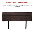 Load image into Gallery viewer, PU Leather Queen Bed Deluxe Headboard Bedhead - Brown
