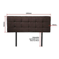 Load image into Gallery viewer, PU Leather Queen Bed luxe Headboard Bedhead - Brown
