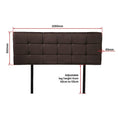 Load image into Gallery viewer, PU Leather Queen Bed Deluxe Headboard Bedhead - Brown
