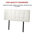 Load image into Gallery viewer, PU Leather Queen Bed Deluxe Headboard Bedhead - White
