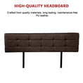 Load image into Gallery viewer, PU Leather King Bed Deluxe Headboard Bedhead - Brown
