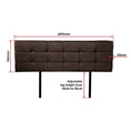 Load image into Gallery viewer, PU Leather King Bed Deluxe Headboard Bedhead - Brown
