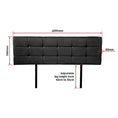 Load image into Gallery viewer, PU Leather King Bed Deluxe Headboard Bedhead - Black
