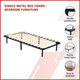 Load image into Gallery viewer, Single Metal Bed Frame - Bedroom Furniture
