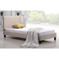 Load image into Gallery viewer, Single Linen Fabric Bed Frame Beige
