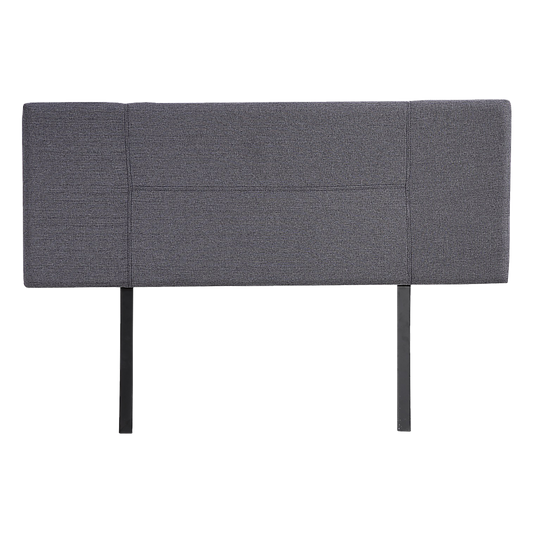 Linen Fabric Double Bed Headboard Bedhead - Grey