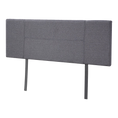 Load image into Gallery viewer, Linen Fabric Double Bed Headboard Bedhead - Grey
