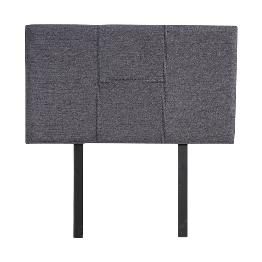 Linen Fabric Single Bed Headboard Bedhead - Grey