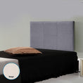 Load image into Gallery viewer, Linen Fabric Single Bed Headboard Bedhead - Grey
