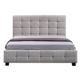 Load image into Gallery viewer, Linen Fabric Queen Deluxe Bed Frame Beige

