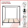 Load image into Gallery viewer, 4 Four Poster King Bed Frame
