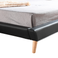 Load image into Gallery viewer, King PU Leather Deluxe Bed Frame Black
