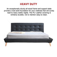 Load image into Gallery viewer, King PU Leather Deluxe Bed Frame Black
