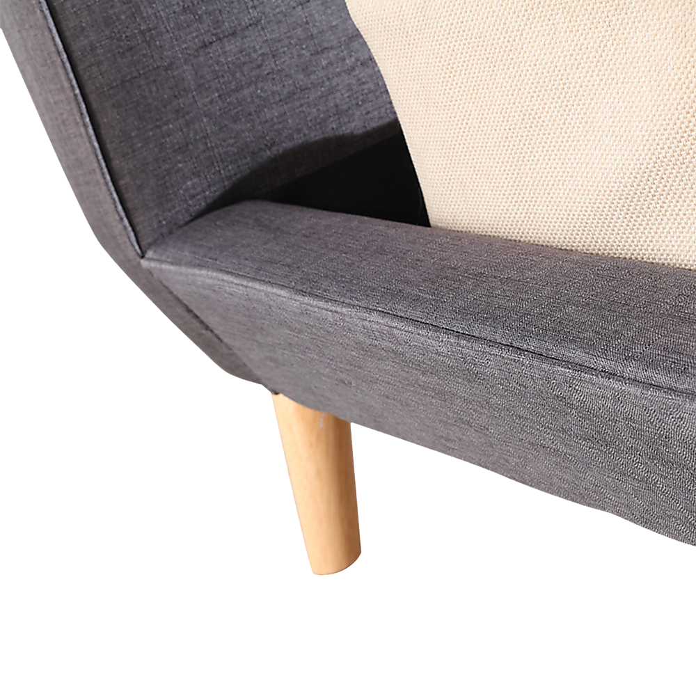 Queen Linen Fabric luxe Bed Frame Grey