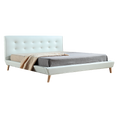 Load image into Gallery viewer, King PU Leather Deluxe Bed Frame White
