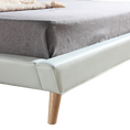 Load image into Gallery viewer, King PU Leather Deluxe Bed Frame White
