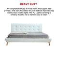 Load image into Gallery viewer, King PU Leather Deluxe Bed Frame White
