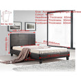 Load image into Gallery viewer, King Single PU Leather Bed Frame Brown
