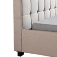 Load image into Gallery viewer, King Single Linen Fabric Deluxe Bed Frame Beige
