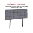 Load image into Gallery viewer, Linen Fabric Double Bed Deluxe Headboard Bedhead - Grey
