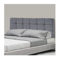 Load image into Gallery viewer, Linen Fabric Queen Bed Deluxe Headboard Bedhead - Grey
