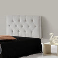 Load image into Gallery viewer, Linen Fabric Single Bed Deluxe Headboard Bedhead - Beige
