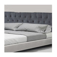 Load image into Gallery viewer, Linen Fabric King Bed Deluxe Headboard Bedhead - Grey
