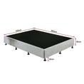 Load image into Gallery viewer, Palermo Queen Ensemble Bed Base Platinum Light Grey Linen Fabric
