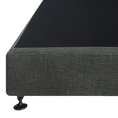 Load image into Gallery viewer, Palermo Queen Ensemble Bed Base Platinum Graphite Linen Fabric

