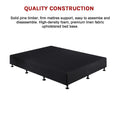 Load image into Gallery viewer, Palermo Queen Ensemble Bed Base Midnight Black Linen Fabric
