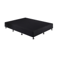 Load image into Gallery viewer, Palermo Queen Ensemble Bed Base Midnight Black Linen Fabric
